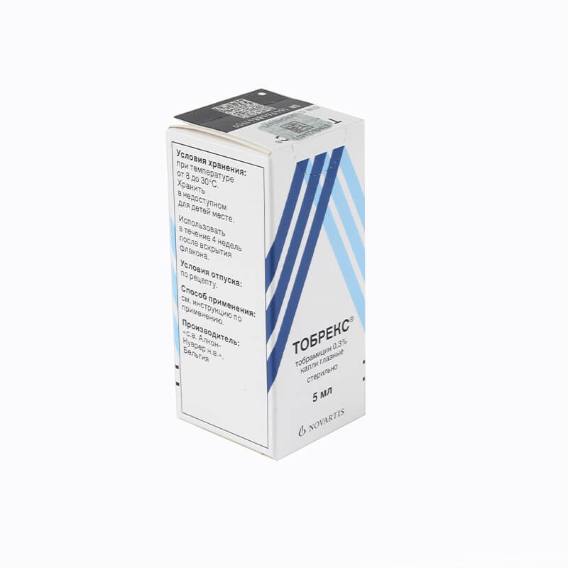 Eye drops, Eye drops «Tobreks» 5ml, Շվեյցարիա