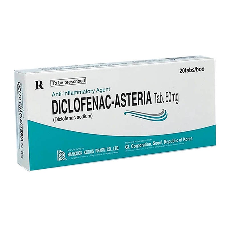 Anti-inflammatory pain relievers, Tablets «Diklofenac-Astreria» 50 mg, Կորեա