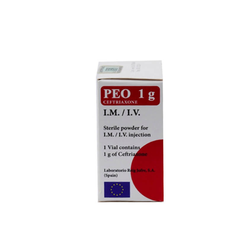 Antibiotic drugs, Powder injection solution «PEO» 1g, Իսպանիա