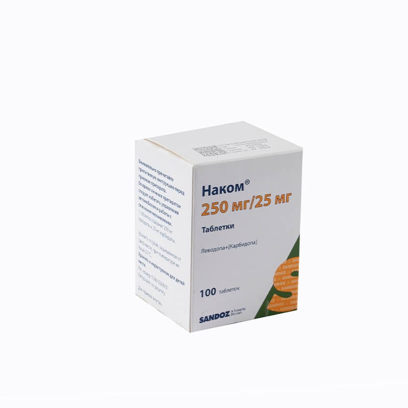 Drugs affecting the CNS, Pils «Nakom» 25/250mg, Սլովենիա