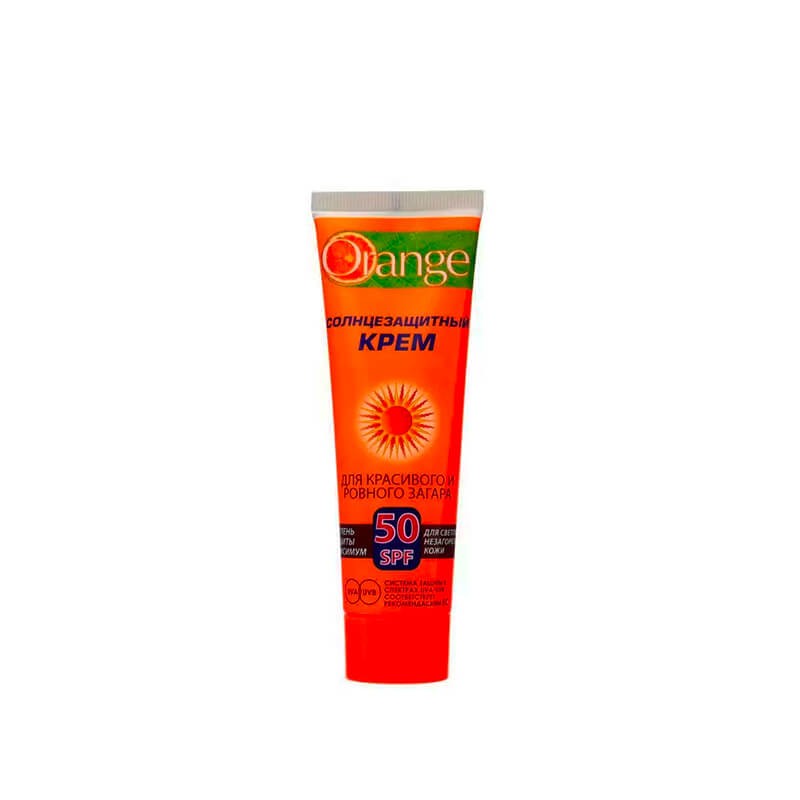 Դեմքի և մարմնի խնամք, Արևապաշպան քսուք Orange SPF50 90մլ, Ռուսաստան