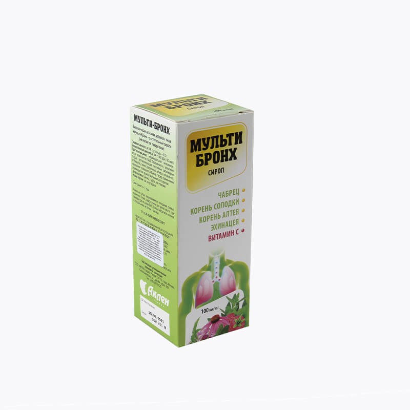 Antitussive drugs, Syrup «Mvulti Bronchus» 100ml, Ռուսաստան