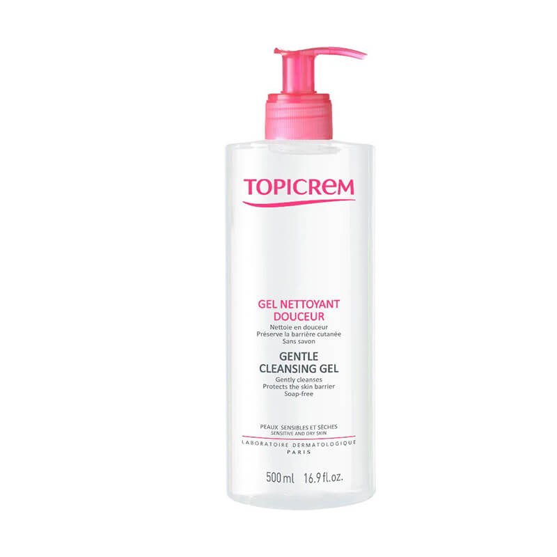 Face and body care, Body and hair shower gel «Topicrem» 500 ml, Ֆրանսիա