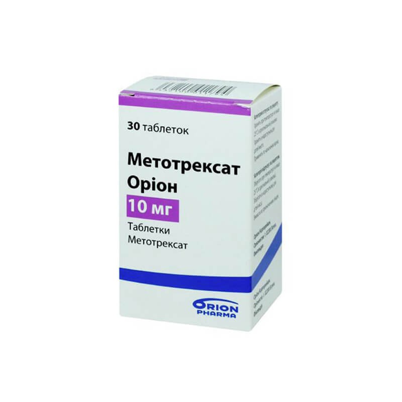 Кортикостероидные препараты, Tablets «Methotrexate» Orion 10mg, Ֆինլանդիա