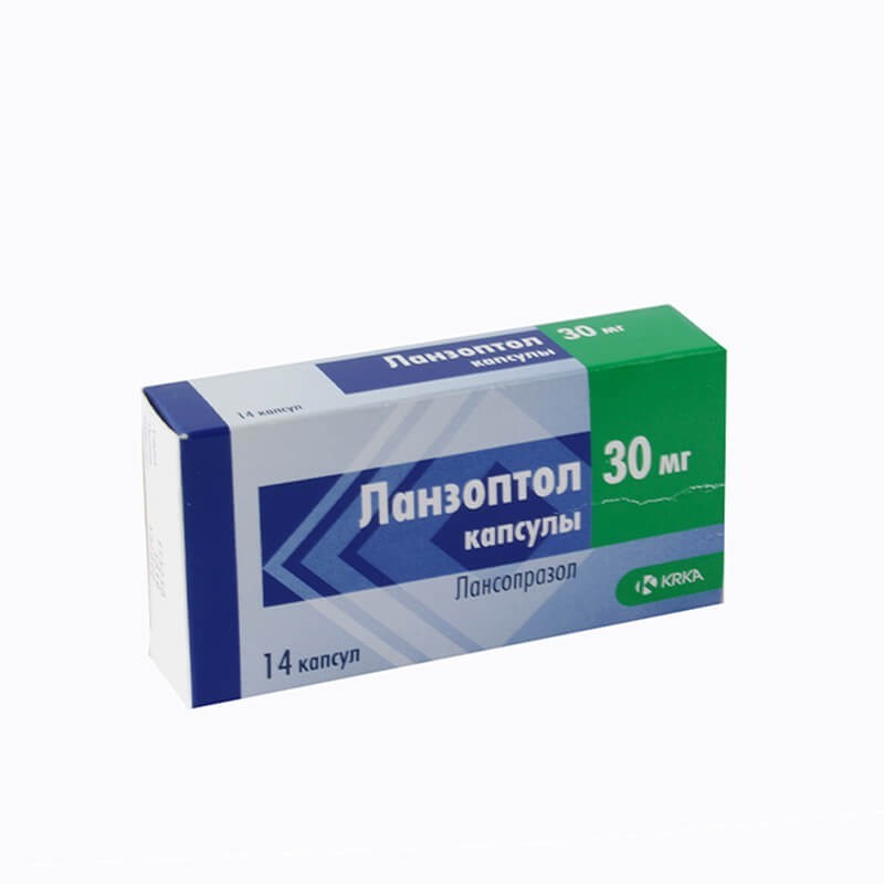 Medicines of the gastrointestinal system, Capsules «Lanzoptol» 30mg, Սլովենիա