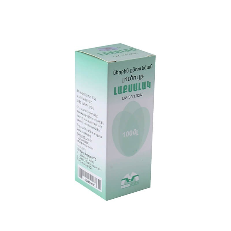 Medicines of the gastrointestinal system, Syrup «Laksalak» 100 ml, Հայաստան