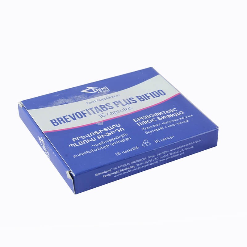 Medicines of the gastrointestinal system, Capsules «Brevofitabs Plus Bifido», Լատվիա