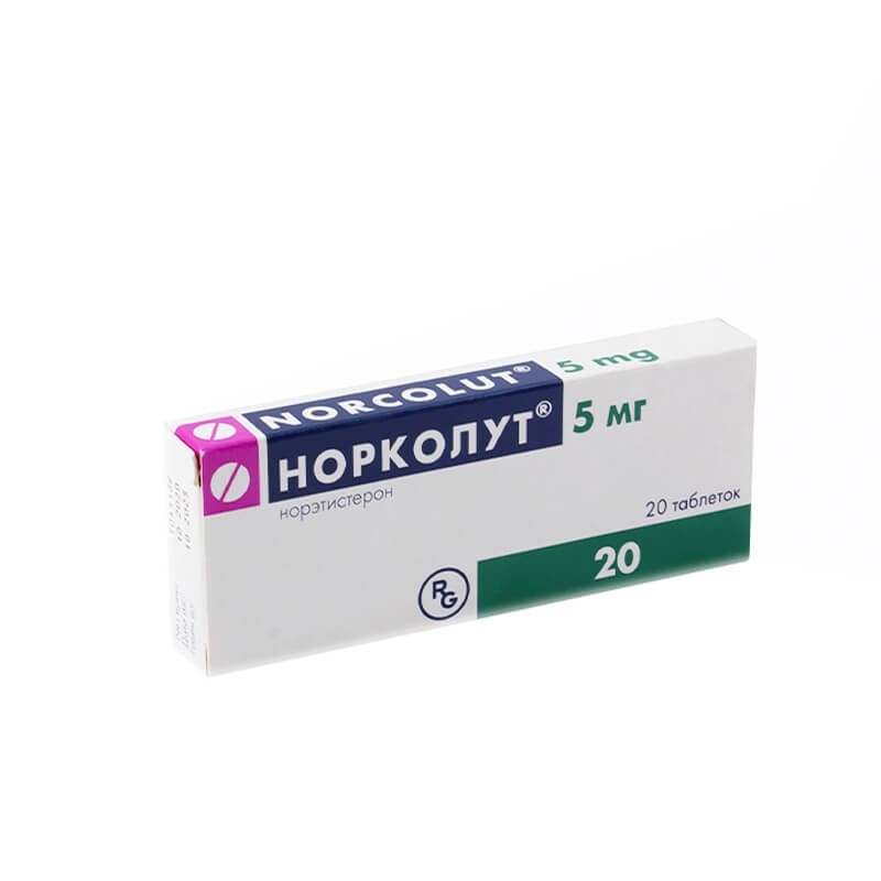 Hormonal drugs, Pills «Norkolut» 5mg, Վենգրիա