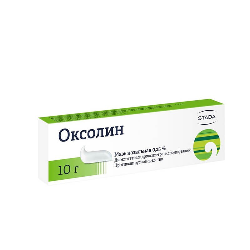 Antiviral drugs, Oxolin ointment 0.25% 10g, 