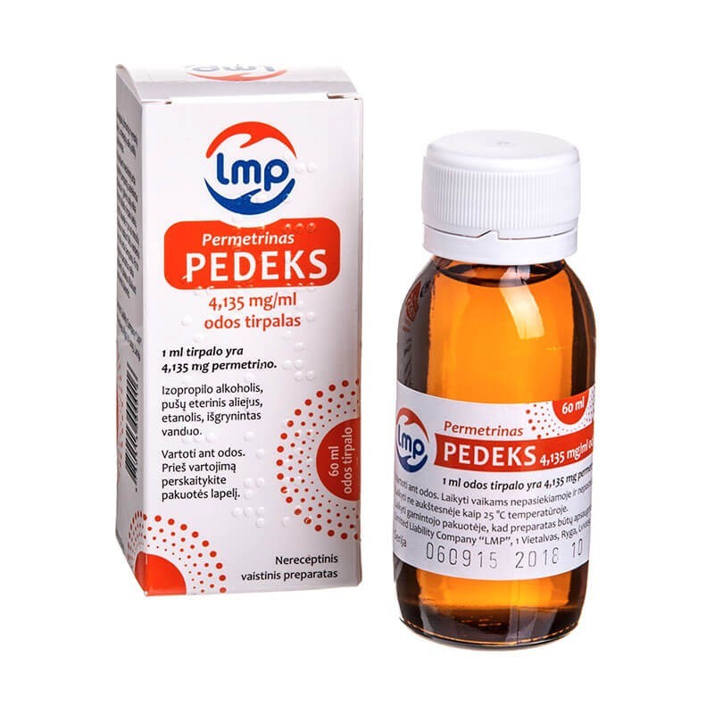 Medicines of local effect, Solution «Pedeks» 60ml, Լատվիա