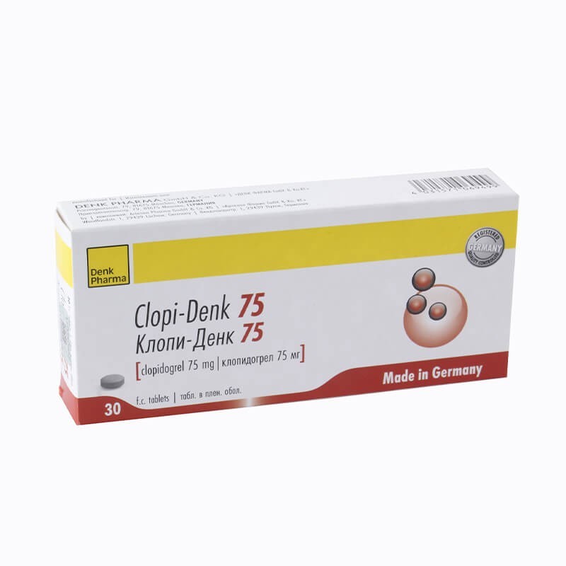 Антикоагулянтные препараты, Таблетки «Клопи-Денк» 75 мг, Գերմանիա