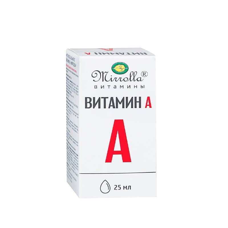 Vitamins and minerals, Vitamin A solution 25 ml, Ռուսաստան