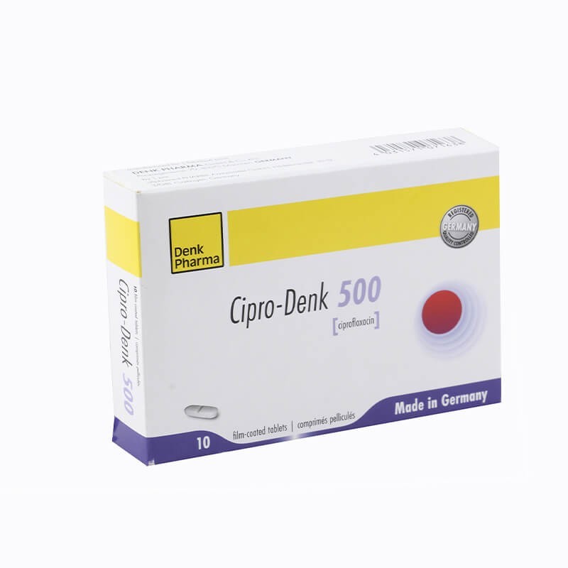 Antimicrobial drugs, Pill «Cipro-Denk» 500 mg, Գերմանիա