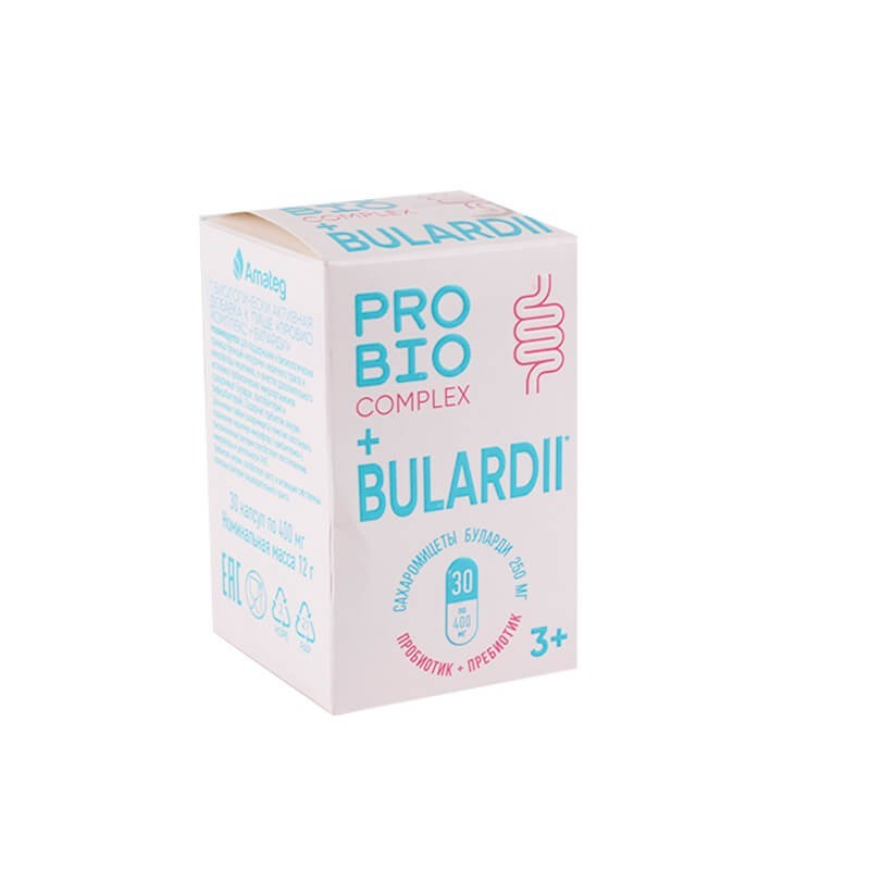 Medicines of the gastrointestinal system, Capsules «Bulardi» 400mg, Բելառուս