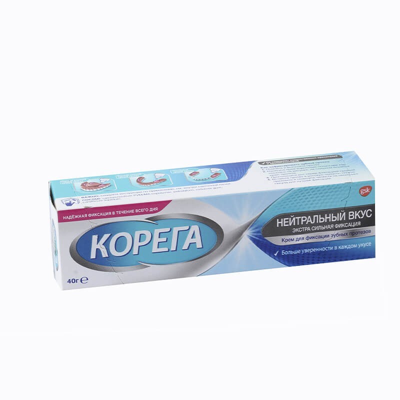 Oral hygiene, Prosthesis fixation cream «Corega» 40g, Իռլանդիա