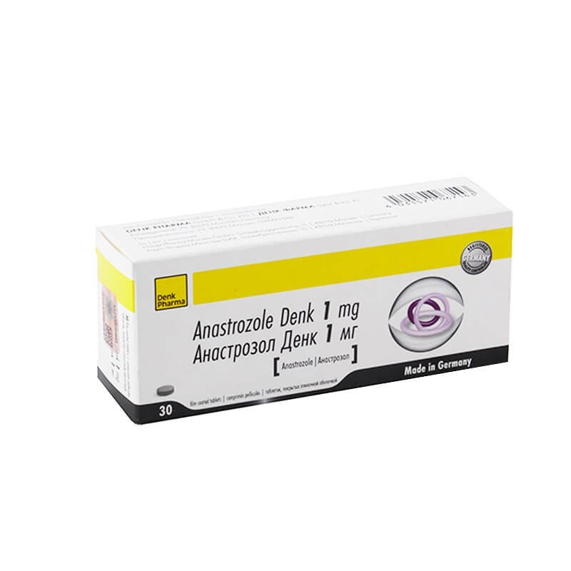 Противоопухолевые препараты, Таблетки «Анастрозол Денк» 1 мг, Գերմանիա