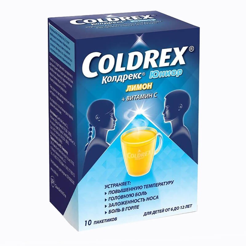 Flu and cold medicine, Powder «Coldrex» Junior, Իսպանիա