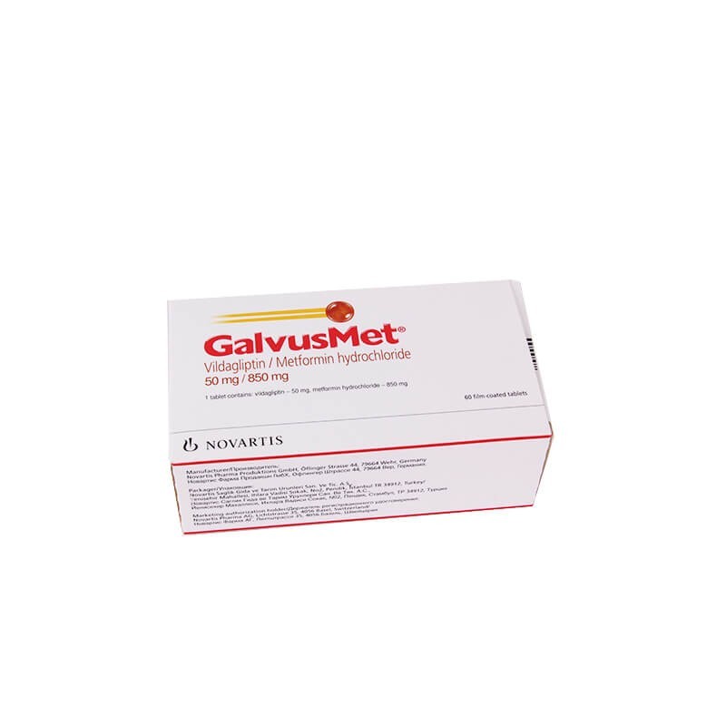 Antidiabetic drugs, Galvus Met 50mg / 850mg coated tablets N60, Շվեյցարիա