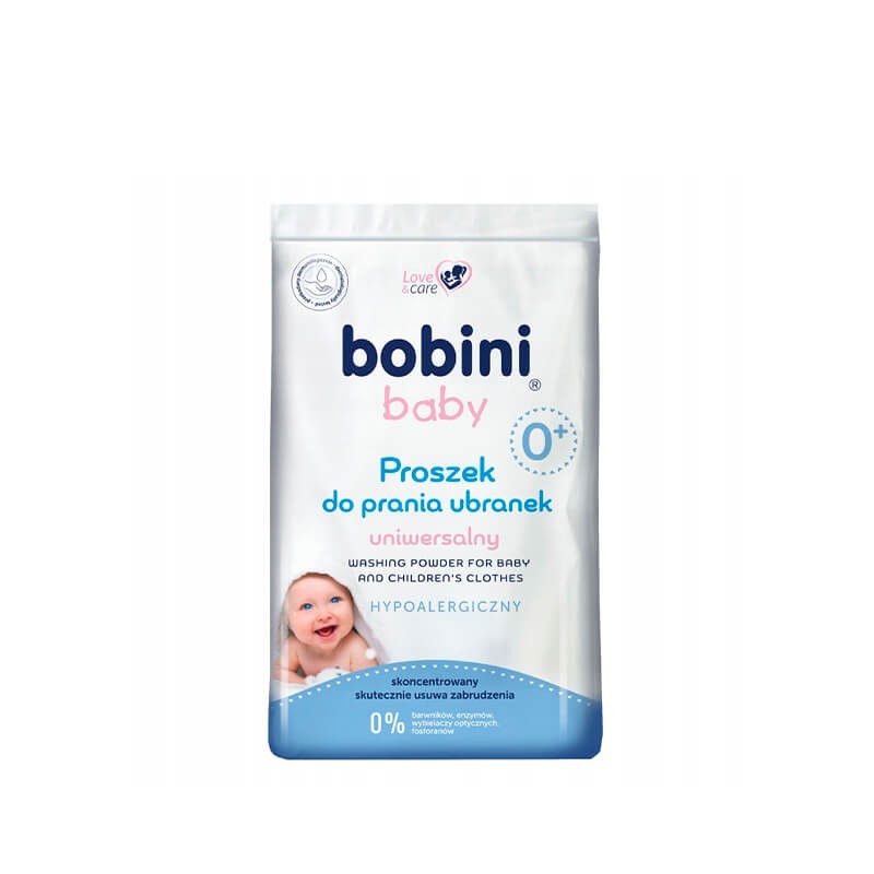 Washing powder / Liquid, Hypoallergenic baby laundry powder «Bobini» 1.2 kg, Լեհաստան