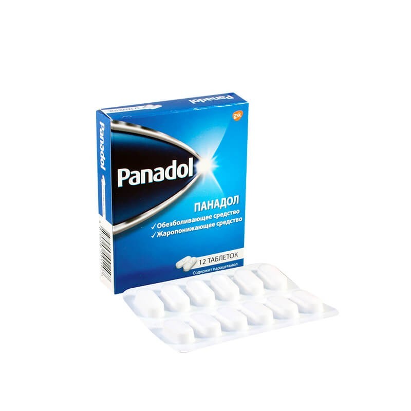 Antipyretic drugs, Panadol tab 500mg N12, 