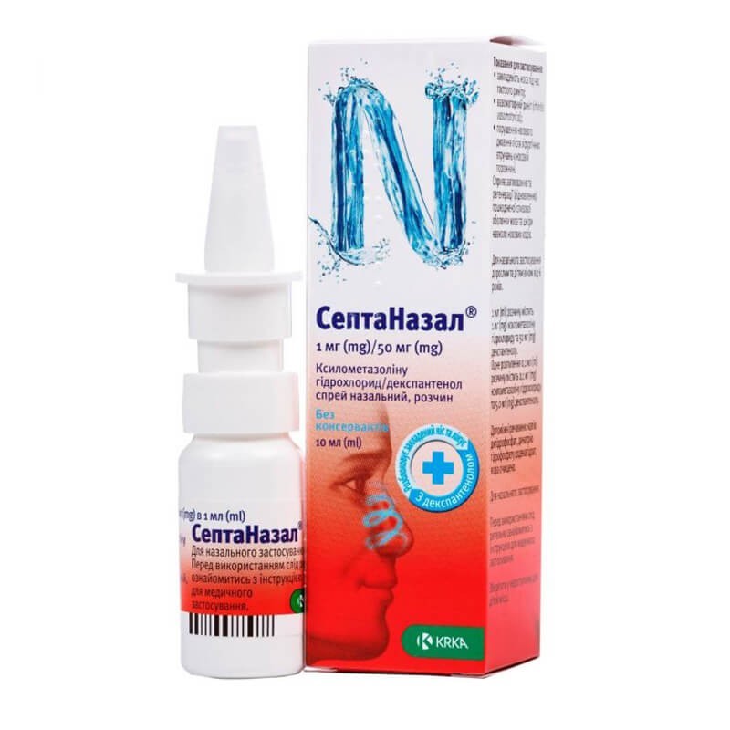 Nose throat ea, Spray «SeptaNazal» 10 ml, Սլովենիա