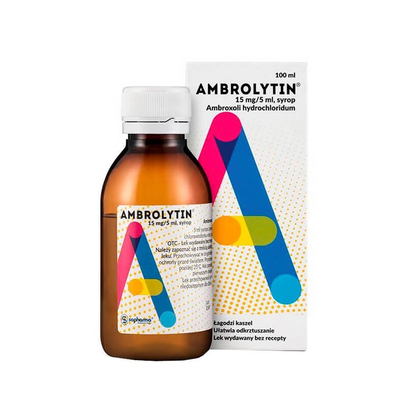 Antitussive drugs, Children's syrup «Ambrolitin» 100 ml, Բուլղարիա