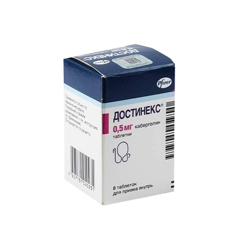 Ցավազրկող հակաբորբոքային դեղամիջոցներ, Դեղահաբեր «Достинекс» 0.5մգ, Իտալիա