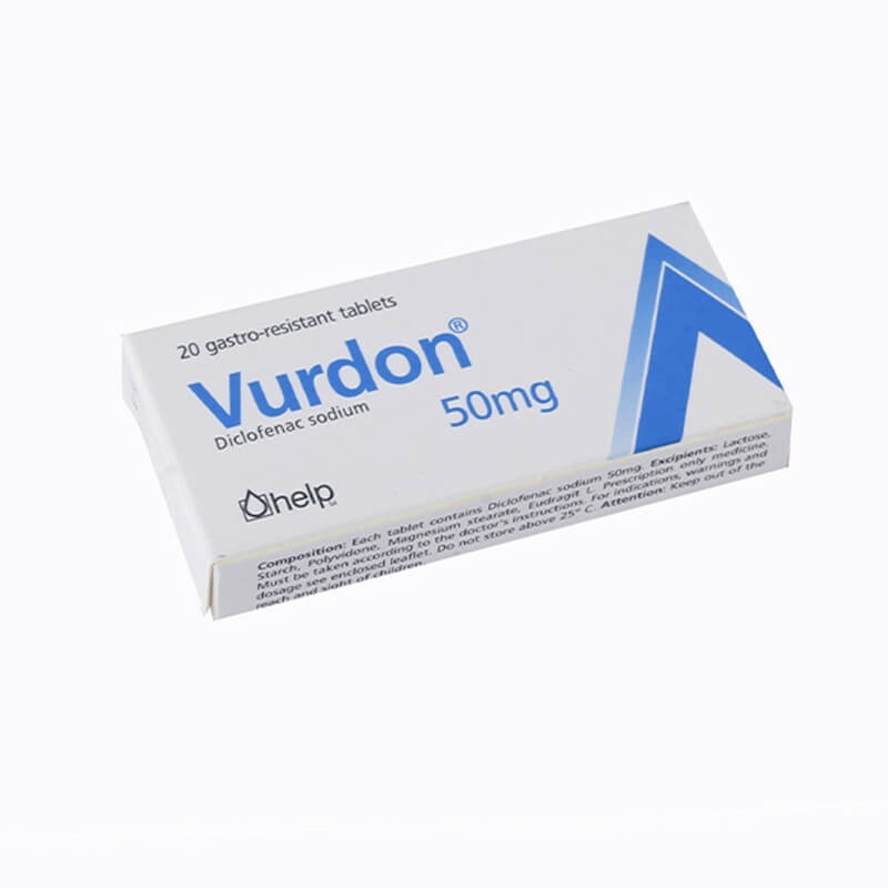 Anti-inflammatory pain relievers, Tablets «Vurdon» 50 mg, Եվրոմիություն