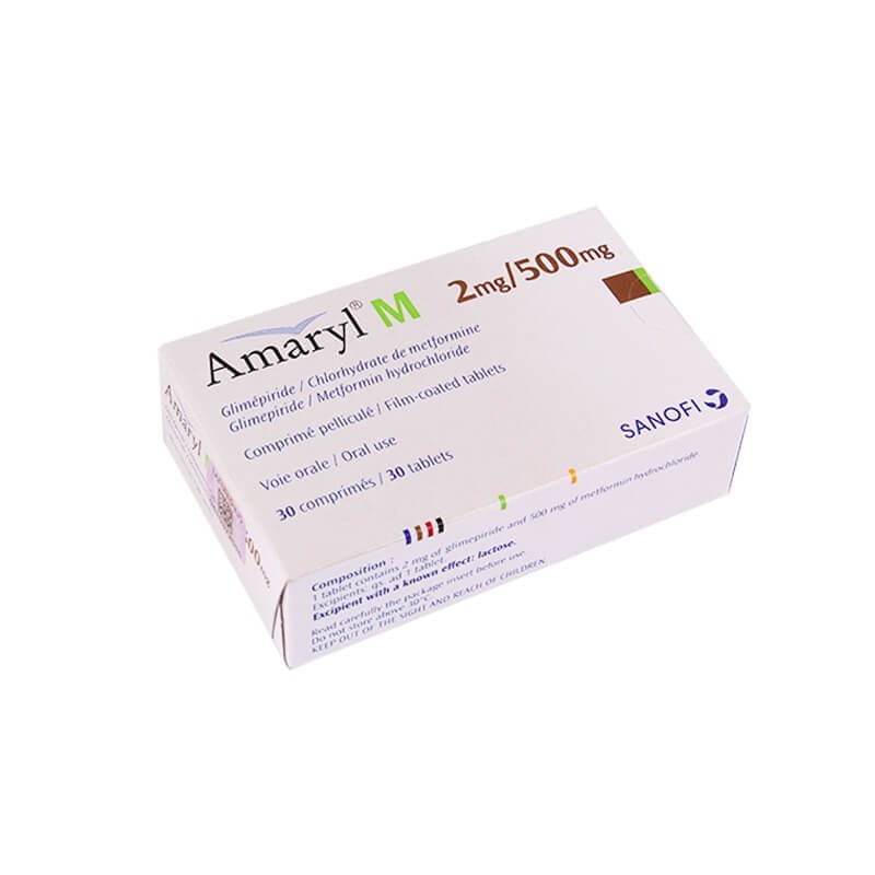 Հակադիաբետիկ դեղամիջոցներ, Դեղահաբեր «Amaryl M» 500մգ, Ֆրանսիա