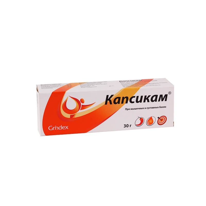 Medicines of local effect, Ointment «Kapsikam» 30g, Էստոնիա