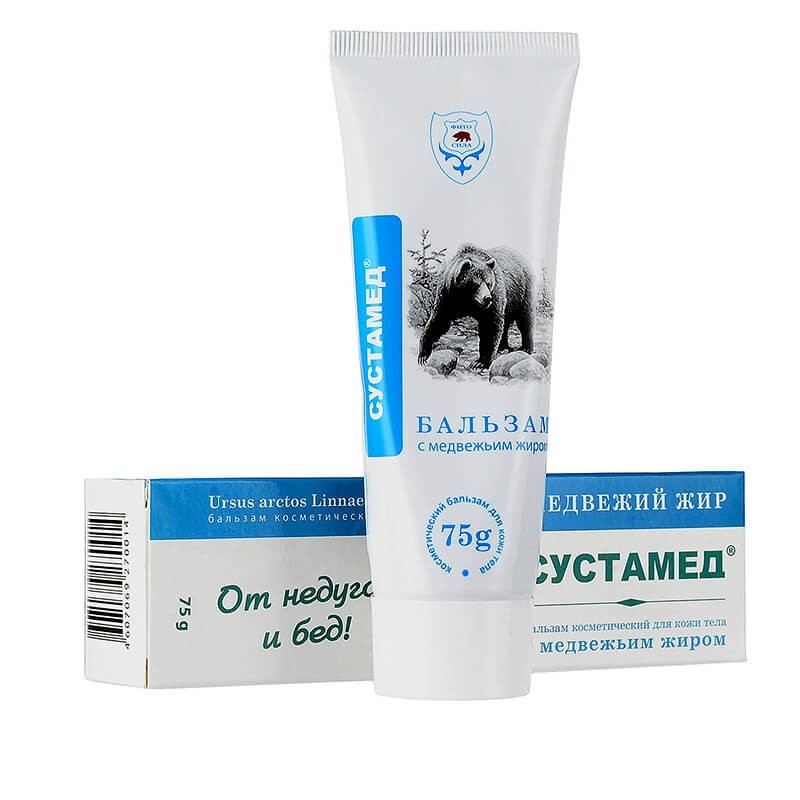 Medicines of local effect, Cosmetic balm «Sustamed» 75g, Ռուսաստան