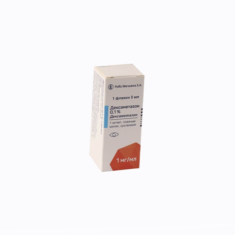 Eye drops, Eye drops «Dexamethasone» 0.1% 5ml, Լեհաստան