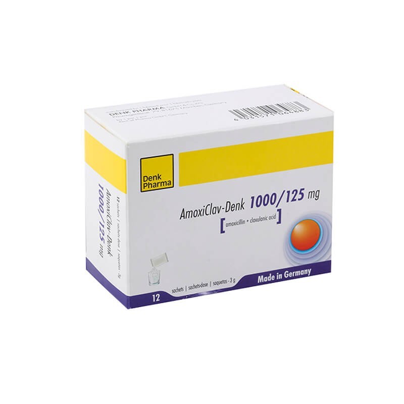 Antibiotic drugs, Packages «Amoxiclav-Denk» 1000/125mg, Գերմանիա