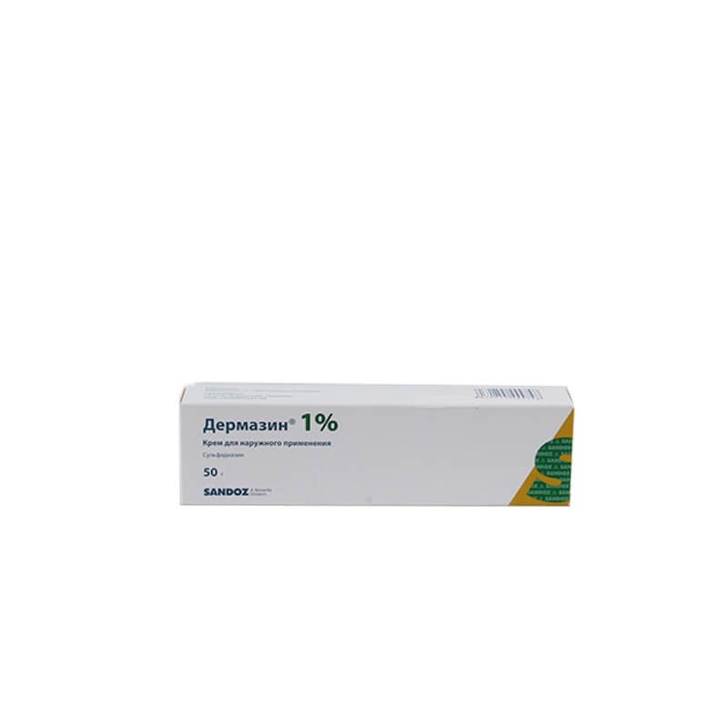 Medicines of local effect, Ointment «Dermazin» 50g, Գերմանիա