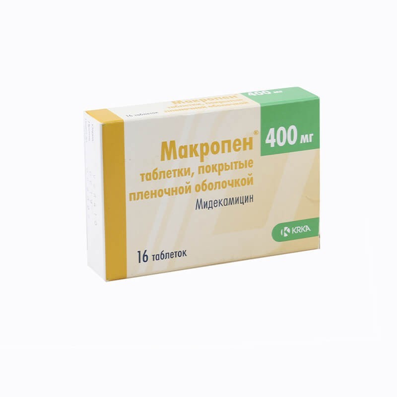 Antibiotic drugs, Pills "Makropen» 400 mg, Կիպրոս