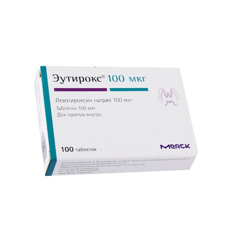 Medicines of the endocrine system, Tablets «Eutiroks» 100mcg, Գերմանիա