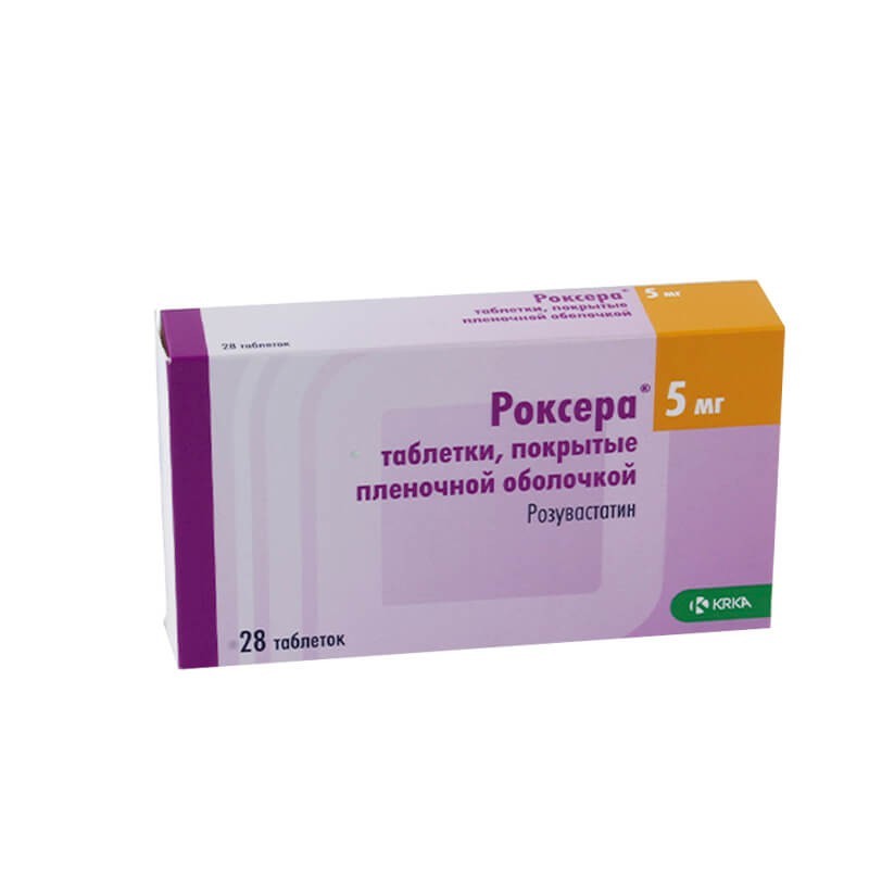 Anticholesterol drugs, Pils «Roxera» 5 mg, Սլովենիա