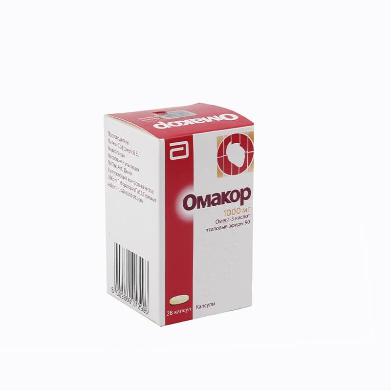 Omega-3 fatty acids, Capsules «Omakor» 1000 mg, Նիդերլանդներ