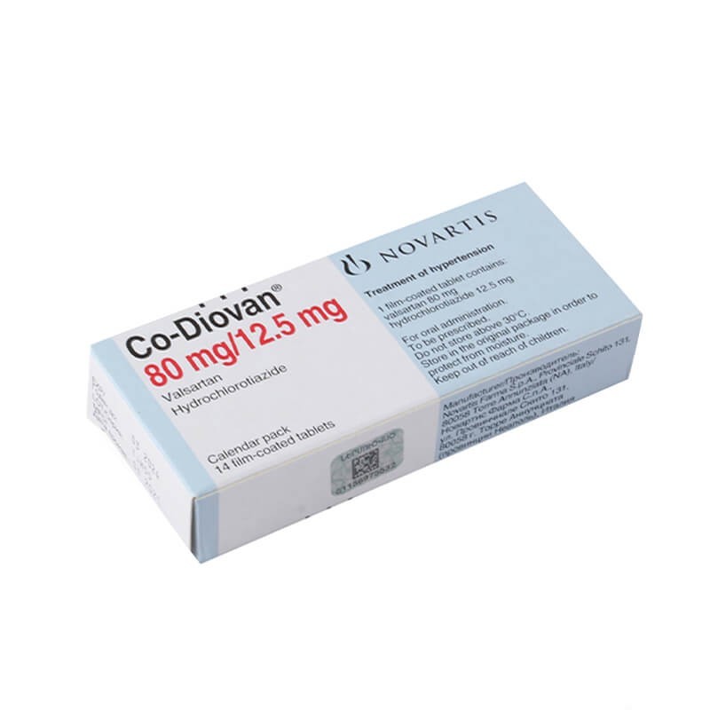 Medicines of the cardiovascular system, Pills «Co-Diovan» 80mg, Իտալիա