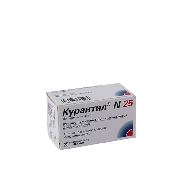 Anticoagulant drugs, Pils «Kurantil» 25 mg, Ռուսաստան