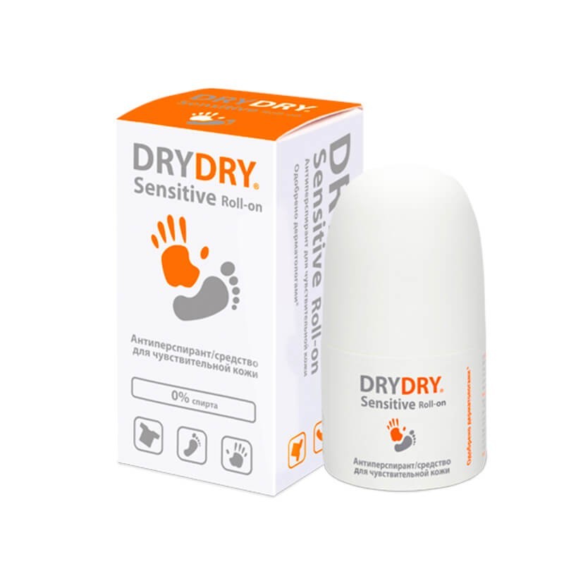 Դեմքի և մարմնի խնամք, Հոտազերծիչ մարմնի «Dry Dry» Sensitive 50մլ, Շվեդիա