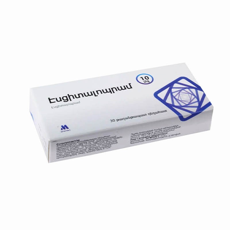 Drugs affecting the CNS, Pils «Escitalopram» 10mg, Հայաստան