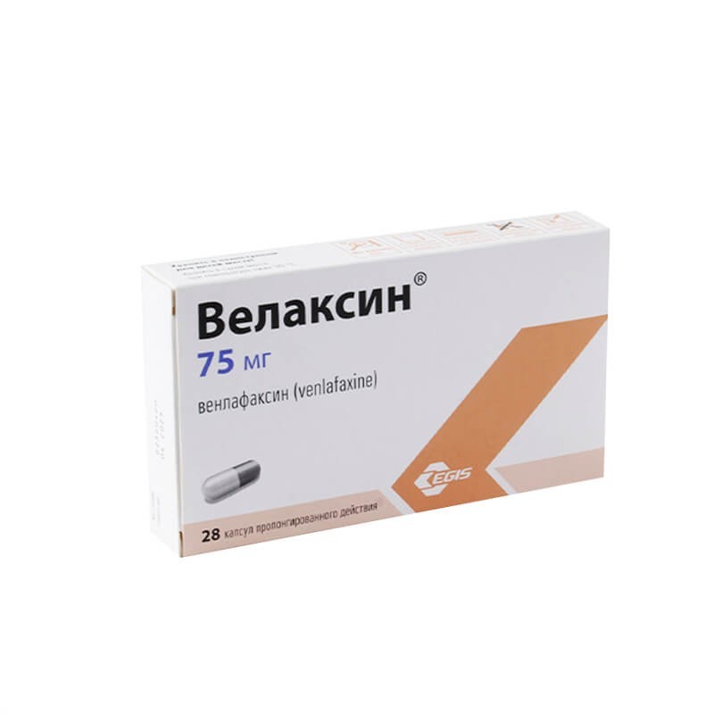 Drugs affecting the CNS, Tablets «Velaxin» 37.5 mg, Վենգրիա