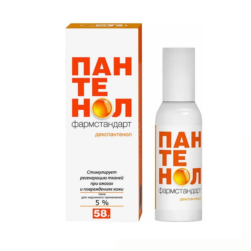 Medicines of local effect, Spray «Panthenol» 58g, Ռուսաստան
