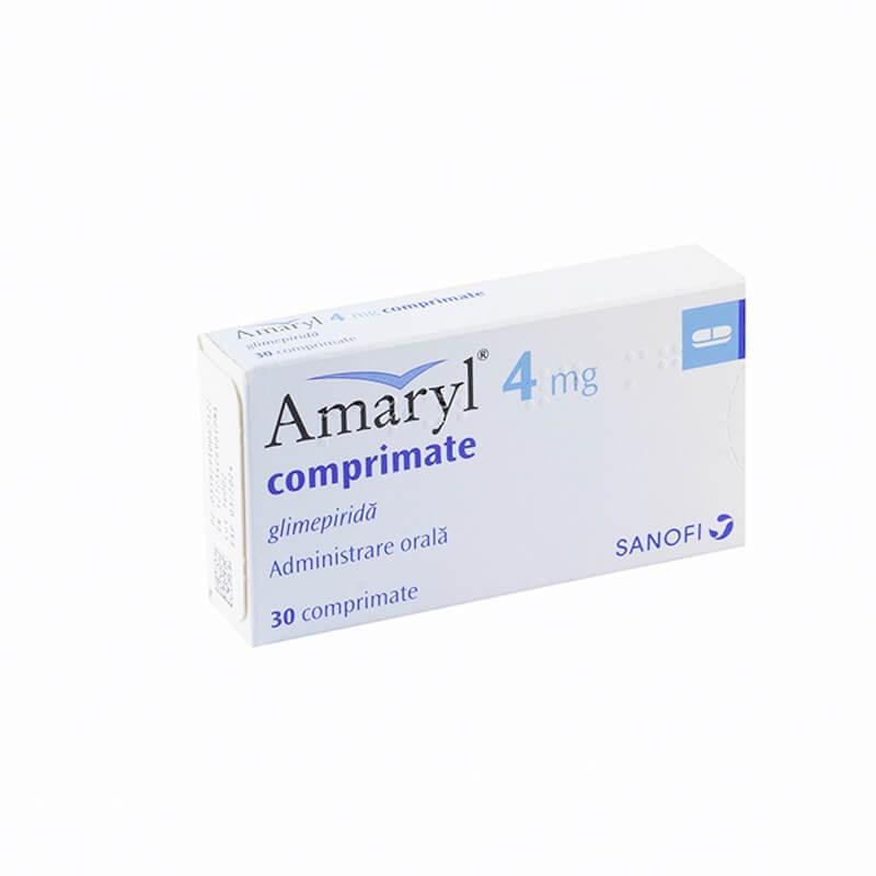 Հակադիաբետիկ դեղամիջոցներ, Դեղահաբեր «Amaryl» 4մգ, Ռումինիա