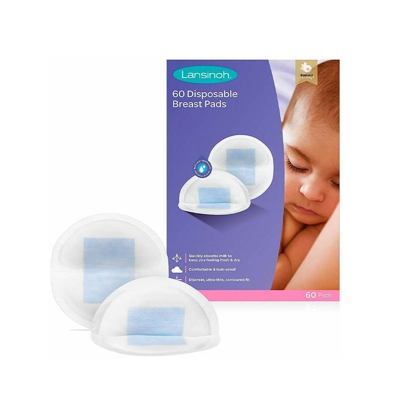 Face and body care, Disposable breast pads «Lansinoh» 60 pcs, Թայլանդ