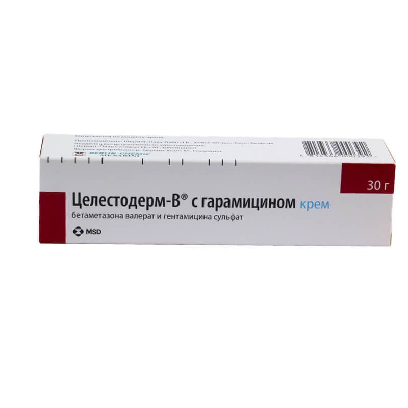 Medicines of local effect, Ointment «CelestodernB» 30g, Շվեյցարիա