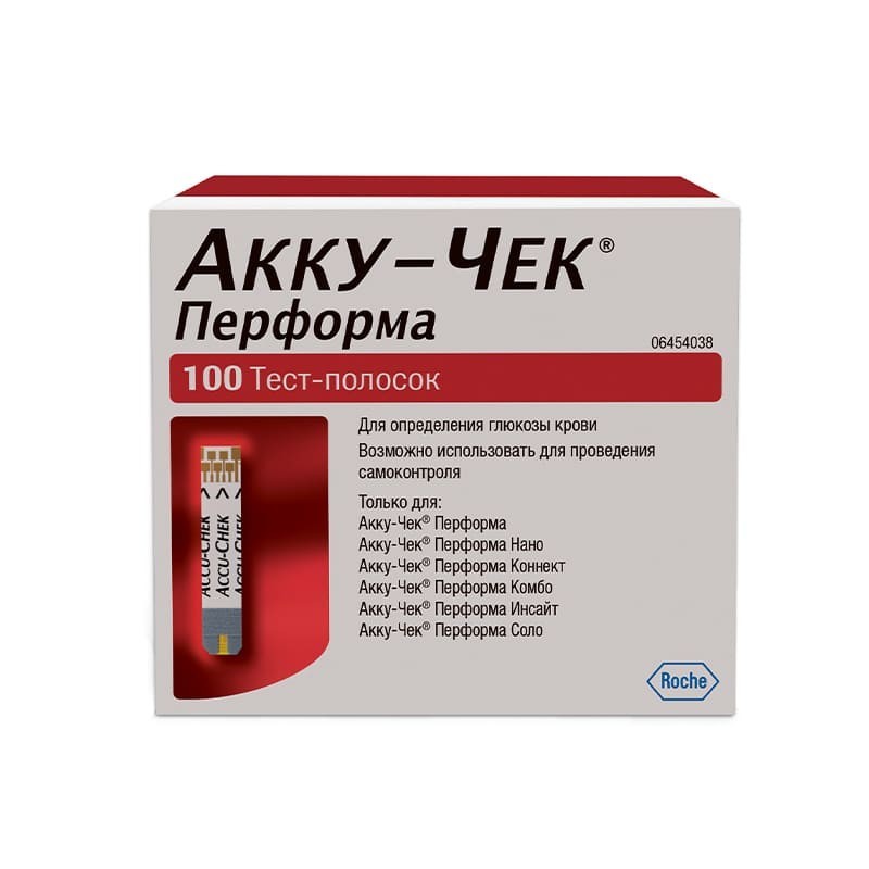 Glucometers and strips, Test tapes «Accu-Chek» 100h, Գերմանիա