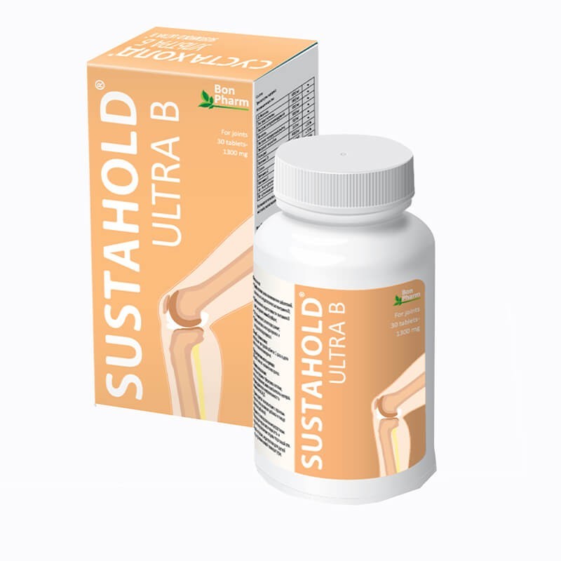 Stimulators of cartilaginous tissues, Tablets «Sustahold» ultra B 1200 mg, ԱՄՆ