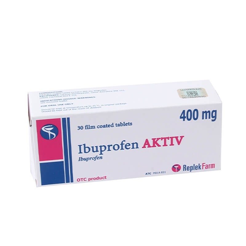 Anti-inflammatory pain relievers, Tablets «Ibuprofen» 400 mg, Մակեդոնիա